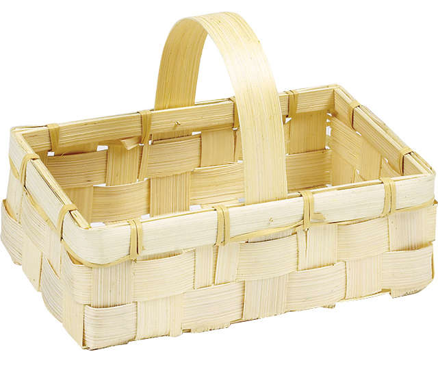 Corbeille pouvant contenir 3 à 8 produits - Corbeilles et coffrets à garnir/Corbeilles  en bambou - Comptoir des Délices