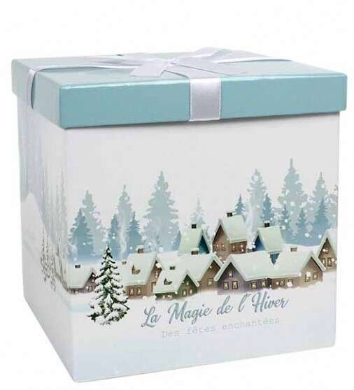 Boîte cadeau pour Noël - 10 x 10 x 10 cm - Modèle au choix - Jour de Fête -  Cadeaux - Boutique Jour de fête