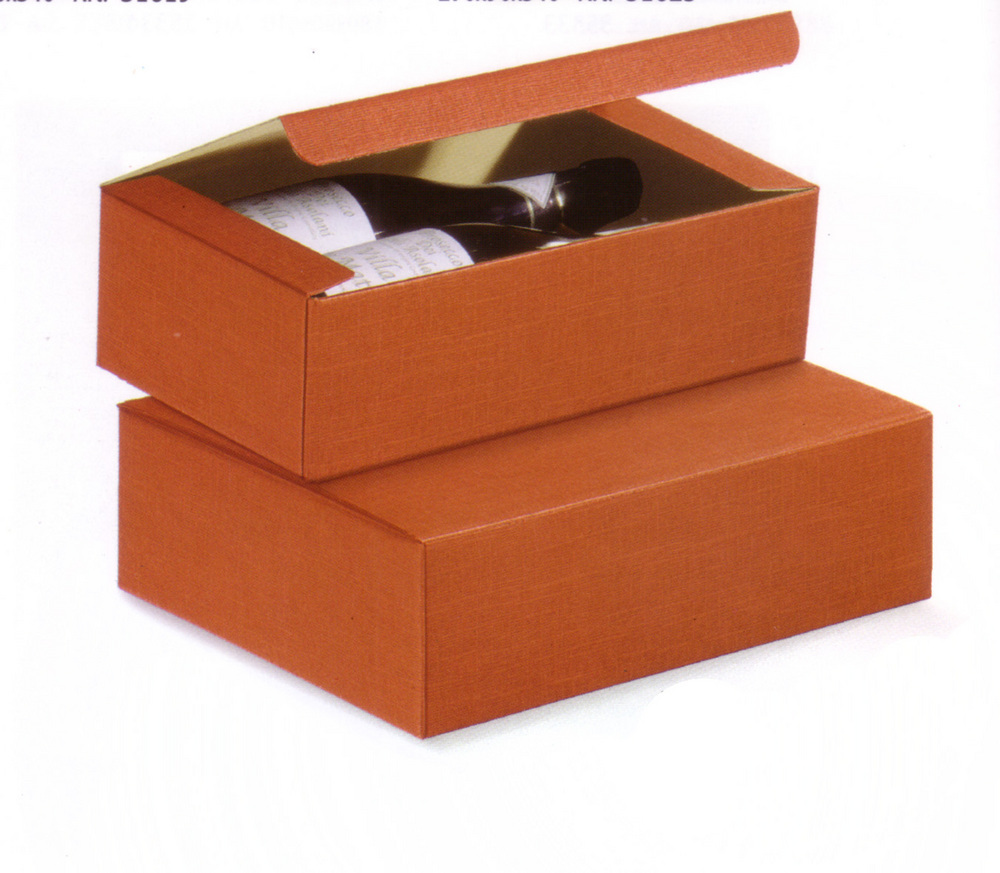15x Boîte en Carton Marron Vide pour 3 Bouteilles de Vin 27x9x40cm