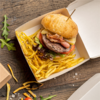 50 Boîtes Hamburger ''thepack'  220g  naturel  : Vaisselle snacking