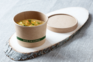 25  Pots à soupe ronds kraft  : Vaisselle snacking