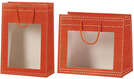Sacs papier orange fenêtre PVC  : Bocaux