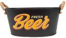 Seau Mtal Ovale Noir "Fresh Beer" : Bouteilles