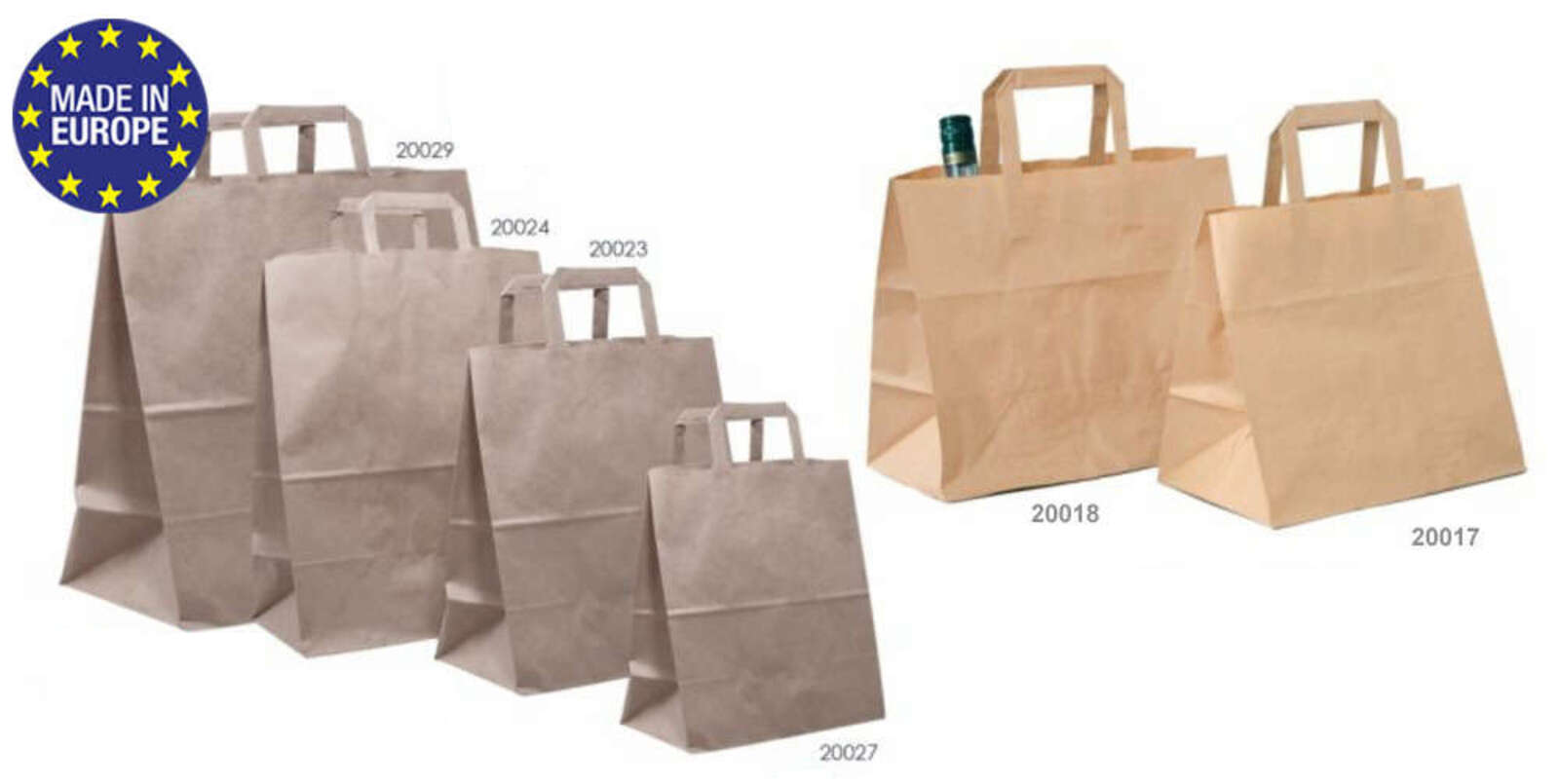 Sac Papier Kraft Jeco - Lot De 25 Sacs Cabas En Papier Kraft Brun Avec Poignée Plate 32 X 16 X 44 Cm 24 Litres Résistant Papier 80g/m² Sac Marron Havane Vente