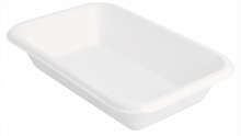 Plateaux 'bionic' 425 ml blanc bagasse : Vaisselle snacking