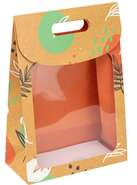 Pochette Cadeau Carton a fenetre "Orange Canyon" : Spcial ftes
