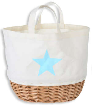 Image du produit Lot de 3 petits sacs coton + osier