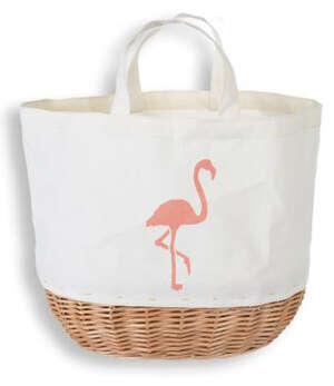 Image du produit Lot de 3 petits sacs coton + osier
