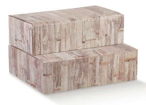 Image du produit Coffret 2 ou 3 bouteilles motif BOIS