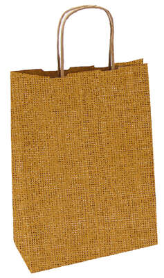 Image produit Sac en papier kraft motif JUTE