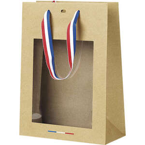 Image du produit Sac papier kraft fenêtre PVC