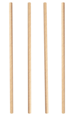 Image produit 250 Pailles kraft naturel