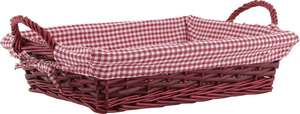 Image du produit Corbeille osier + tissu