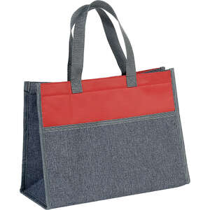 Image du produit Sac isotherme rectangle gris/rouge 
