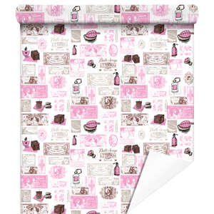 Image du produit Rouleau Papier cadeaux Fragances rose/gris