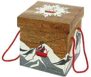 Image du produit Boite carrée pliante chalet 