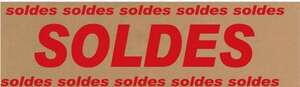 Image produit Banderoles papier "SOLDES" horizontal
