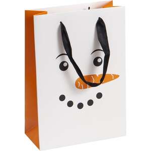 Image du produit Sac carton crème déco bonhomme de neige
