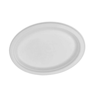 Image produit 50 Assiettes Ovale Bagasse