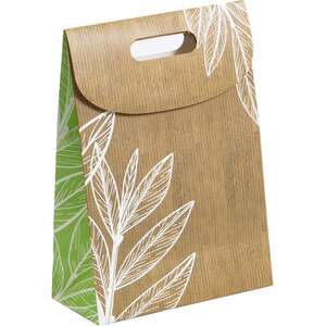 Image produit Sac carton "feuilles"