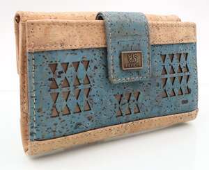 Image du produit Portefeuille en liège turquoise