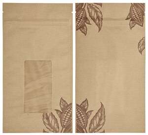 Image produit Etui recyclable pour tablette de chocolats " Cabosses Ecru""