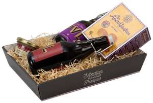 Image du produit Corbeille à plat en carton motif 