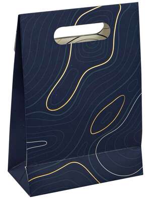 Image du produit Pochette Cadeau Carton Rectangulaire Bleu Abysse 