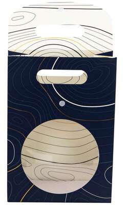 Image du produit Pochette Cadeau Carton Rectangulaire Bleu Abysse 