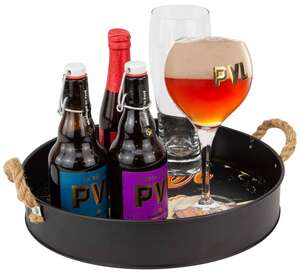 Image du produit Plateau Métal Rond Noir 