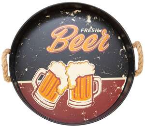 Image du produit Plateau Métal Rond Noir 