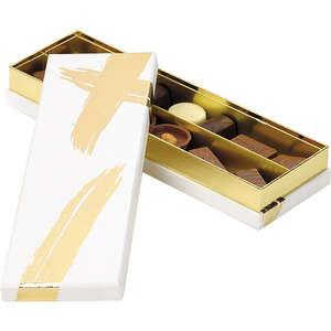 Image du produit Coffret Carton rectangle Chocolats 2 rangées collection 