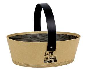 Image du produit Panier Ovale Kraft 