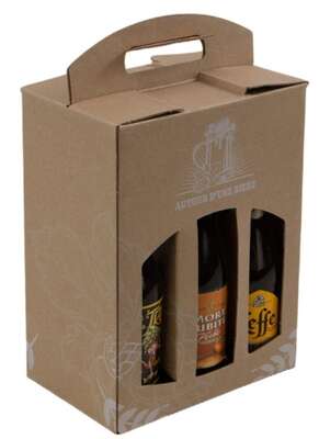 Image du produit Coffret carton kraft pour 6 bières LONG NECK