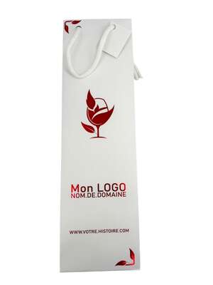 Image du produit Sacs bouteille sans fenêtre Blanc ( Personalisation possible)