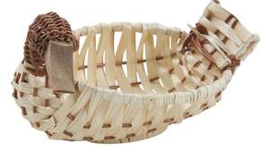 Image du produit Corbeille en bambou et fougère