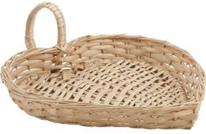 Image du produit Corbeille en éclisse blanche