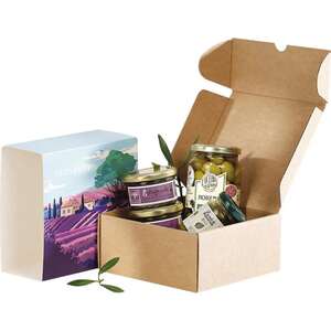 Image produit Coffret Carton Kraft Carré Foureau " Provence "