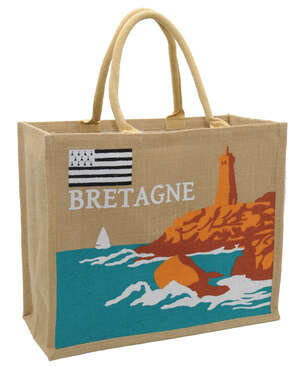 Image du produit Sac en toile de jute impression 