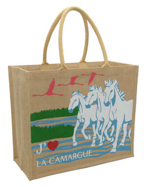 Image du produit Sac en toile de jute impression 
