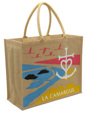 Image du produit Sac en toile de jute impression 