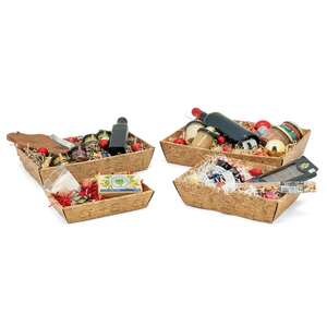 Image du produit Corbeille en carton pliable, décor liège