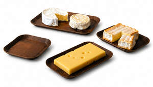 Image produit Barquettes imitation bois foncé Fromage