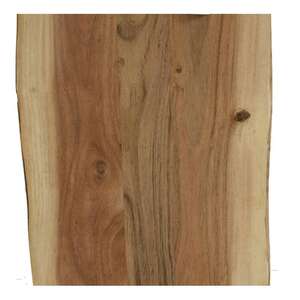 Image du produit Planche à découper en acacia naturel avec manche et cordelette.