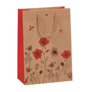 Image produit Sac papier kraft EVEIL CHAMPETRE Rouge