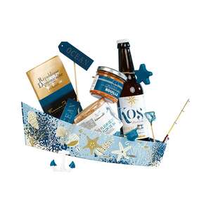 Image produit Corbeille carton forme barque ECUME DES MERS