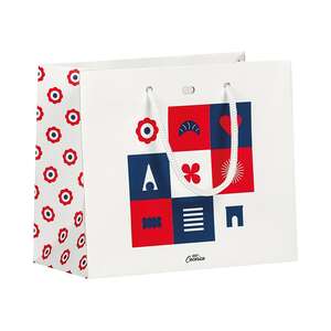 Image produit Sac papier DAMIER TRICOLORE