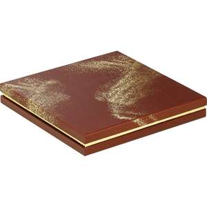 Image du produit Coffret carton carré chocolats 3,4,6 Rangées POUDRE D'OR marron