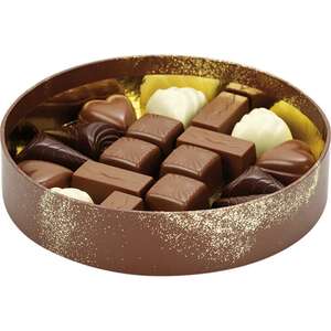 Image produit Corbeille carton ronde POUDRE D'OR marron