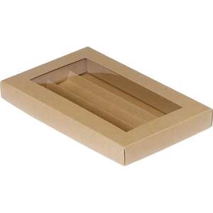 Image du produit Coffret carton rectangle chocolats 3,4,5 Rangées Kraft